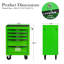 Coffre à outils roulant en métal à 5 tiroirs avec glissières à roulement à billes, armoire de rangement en acier verrouillable et mobile pour l'organisation de l'atelier.