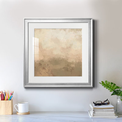 Freeform III - Tableau en verre avec passe-partout, grand format, idéal pour le salon