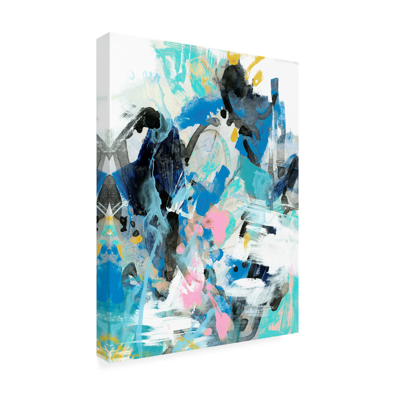 Art mural sur toile «Wrought Studio ™ June Erica Vess Blue Surface Tension I», H 19 po x l 14 po
