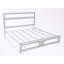 Grand lit plateforme en bois avec deux tiroirs-277897000