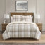 Ensemble d'édredon en flanelle de coton brossé et sherpa 3 pièces VCNY Home