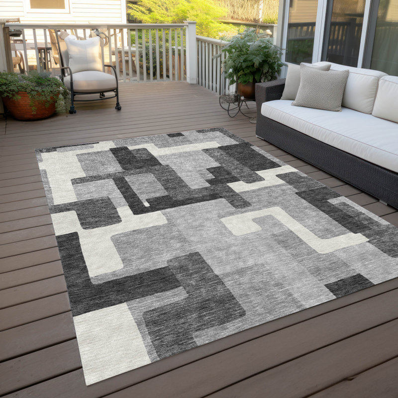 Tapis intérieur / extérieur Neysa, Rectangle 9 pi x 12 pi