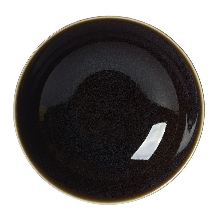 Art Glaze Bone China Serving Bowl, Clouded Smoke, 8"W