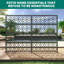 Panneau d'intimité en métal 70 po x 46 po, paravent décoratif extérieur autoportant pour patio, terrasse et jardin