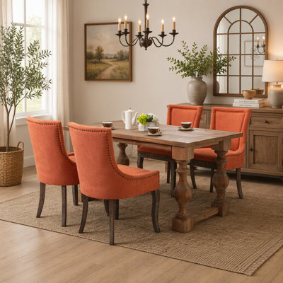 Modern Style Dining Chairs,Upholstered Comfort for Dining Room(Set of 2)