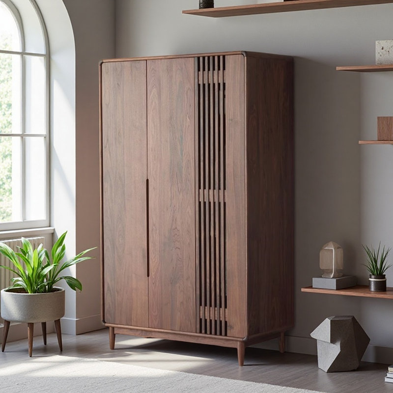Armoire américaine de style noyer rétro