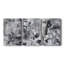 «Black and White Mix I» - Toile tendue avec châssis sur mesure - 3 pièces-729155331