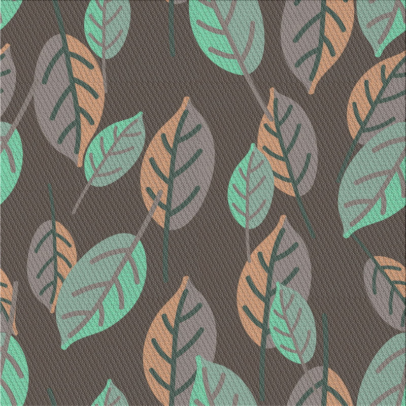 Tapis bleu turquoise/gris à motifs, Carré 4 pi