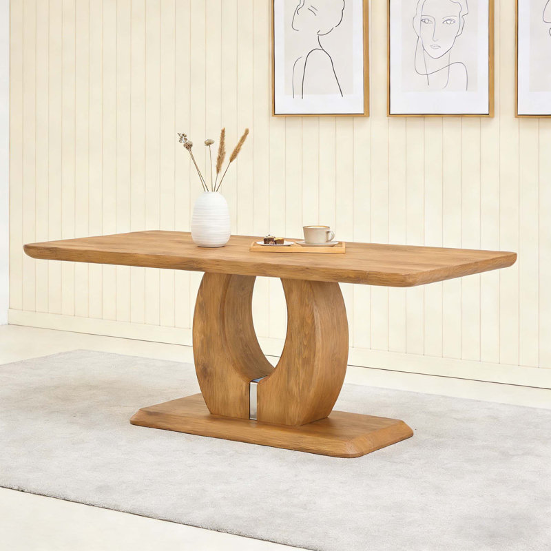 Simple Luxury Rectangular Coffee Table, Versatile for Study, Work, and Dining with Durable MDF Construction
