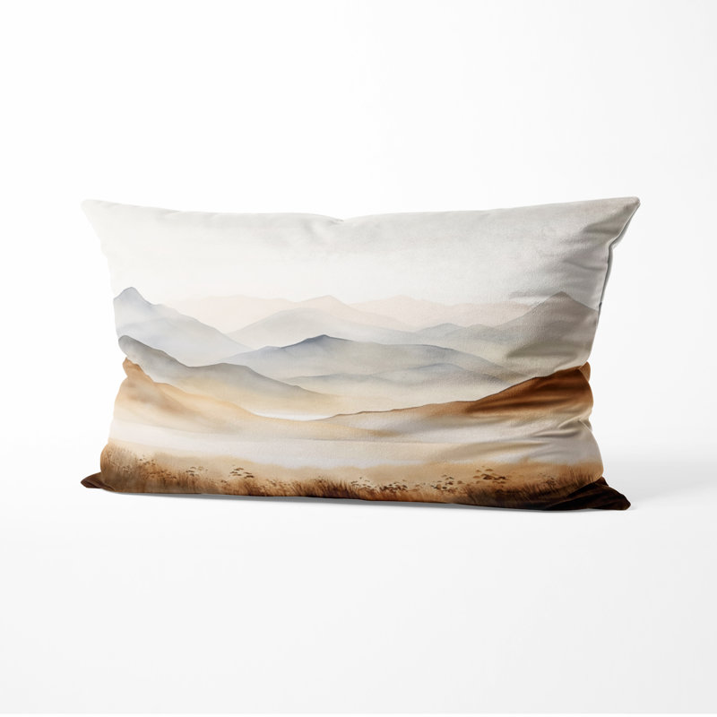 Coussin Mountain Mountain Silent Beauty II, H 12 po x l 20 po