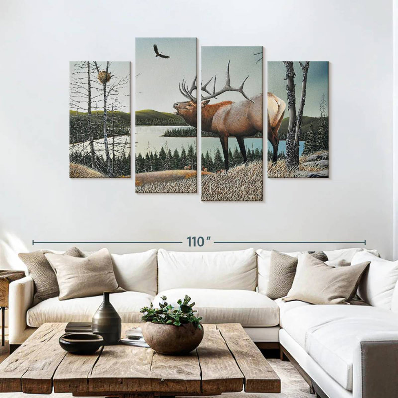 Brampt Bugling Elk, 54" H x 84" W