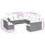 Ensemble de canapé modulaire en rotin PE 11 pièces Vidaxl