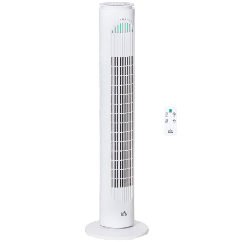 Natale 77 cm Oscillating Tower Fan, White