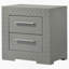 Table de chevet 2 tiroirs Pierce Grey-1309181352