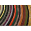 Round Shape Circular Pattern Antique American Braided Rug