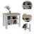 Cala 3-Shelf Wooden Kitchen Island-2031688391