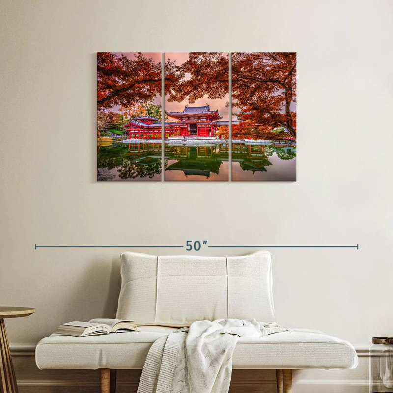 Adella Byodoin Temple, 24" H x 38" W