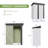 5 Ft. X 3 Ft. Outdoor Storage Metal Shed With Floor Frame, White-124424173