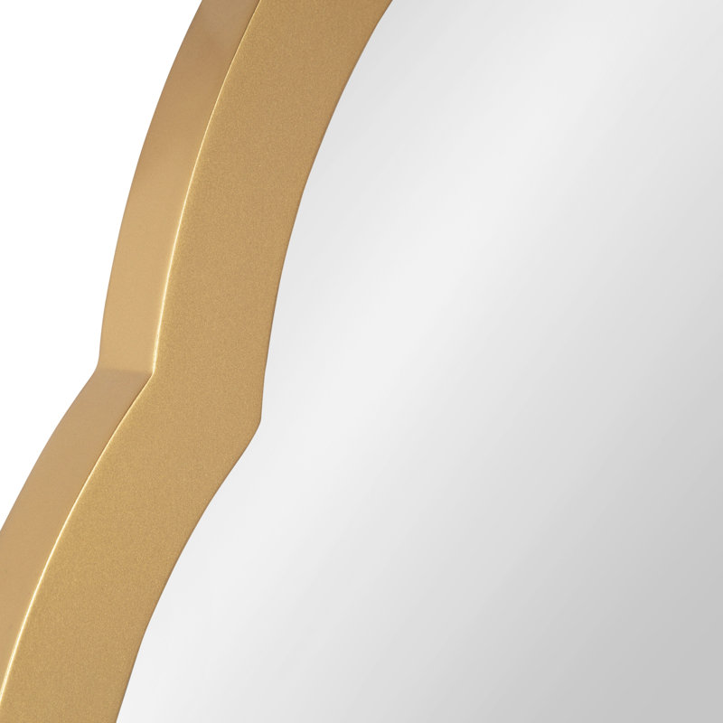 Ivanka Engineered Wood Arch Mirror, Gold