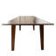 Grande table de salle à manger extensible 106,5 po - Finition grain de bois en mélamine-2087609965