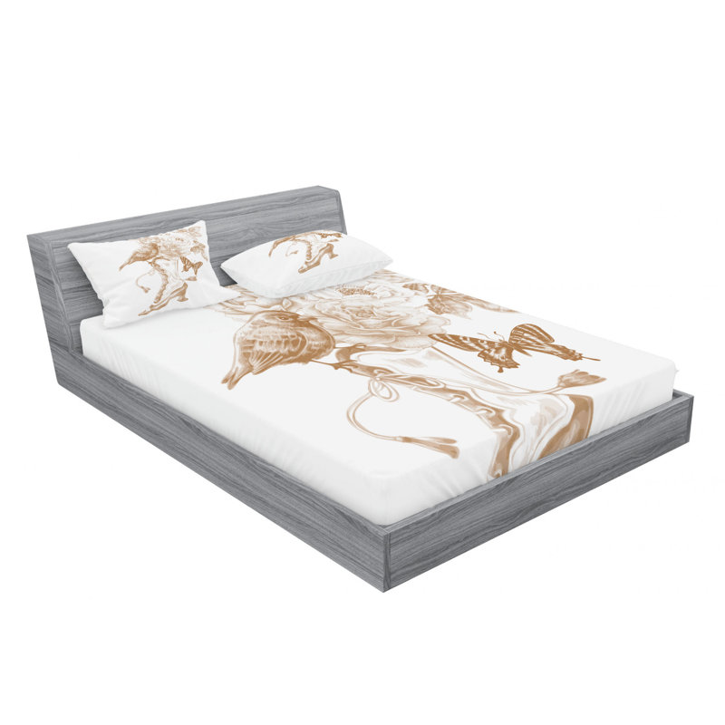 Microfiber Sheet Set, Queen Sheet Set with Fitted Sheet