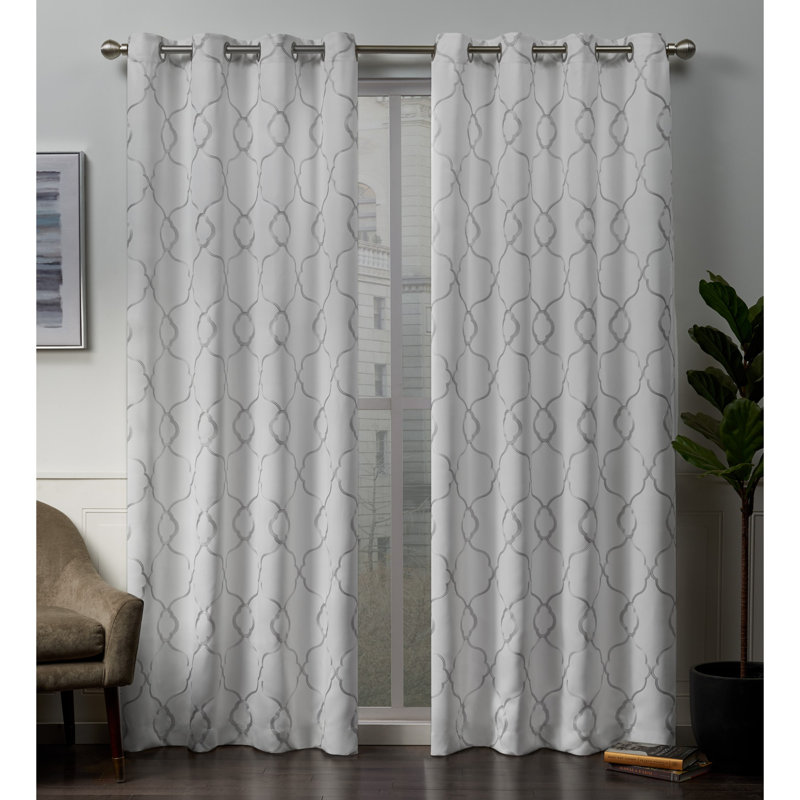 Belew Room Darkening Curtain Panel Pair, Winter, 52" W x 84" L