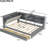 Gray Full Size Wood Bed Frame With Storage Headboard, 2 Drawers And Efficient Assembly Simple Steps-1311685829