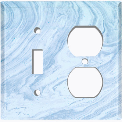 Patterned 2 - Gang Standard Combination Wall Plate