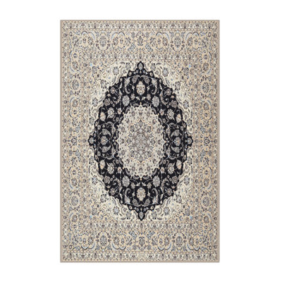 Tapis décoratif beige oriental Sumaya
