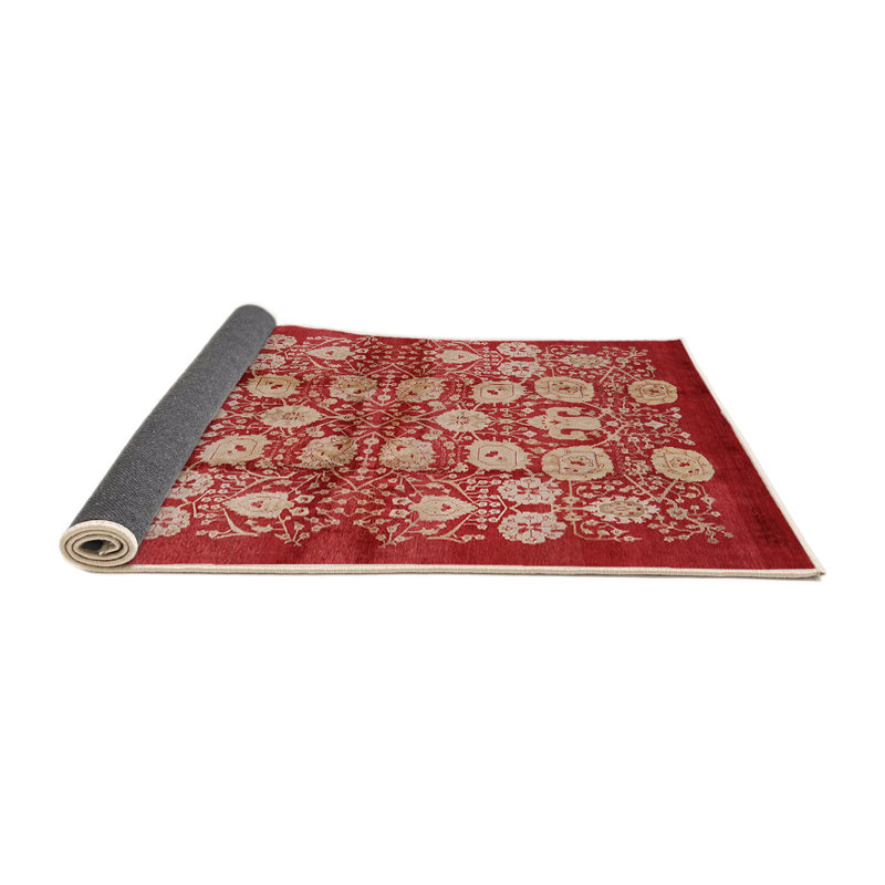 Tapis oriental rouge / beige Laren, Rond 3 pi