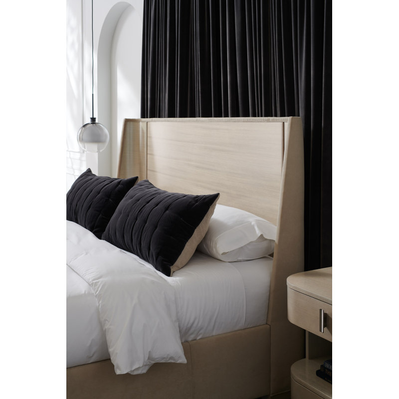 Da Vita Solid Wood Wingback Bed, King