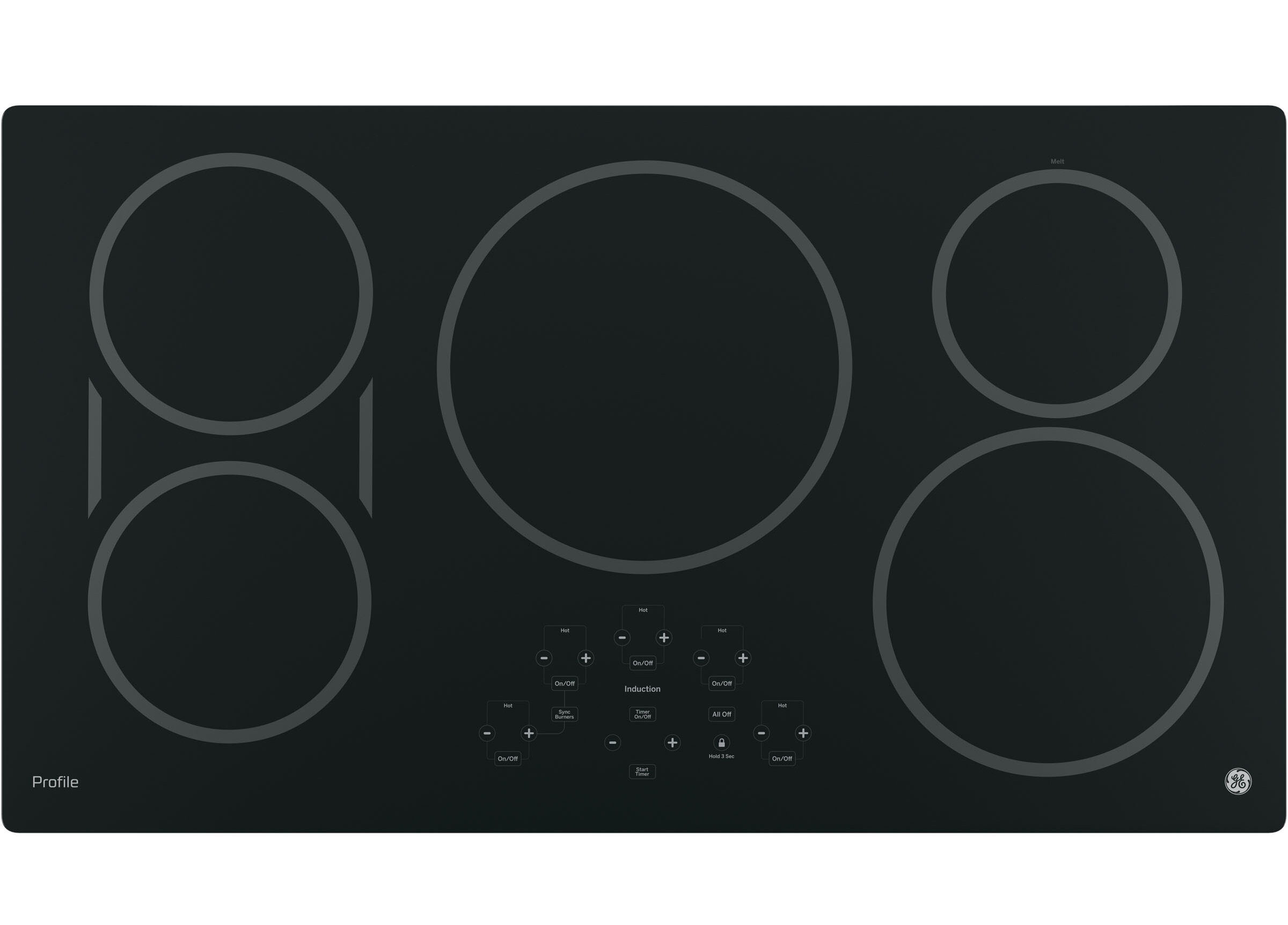 Ge profile 5 burner deals electric cooktop