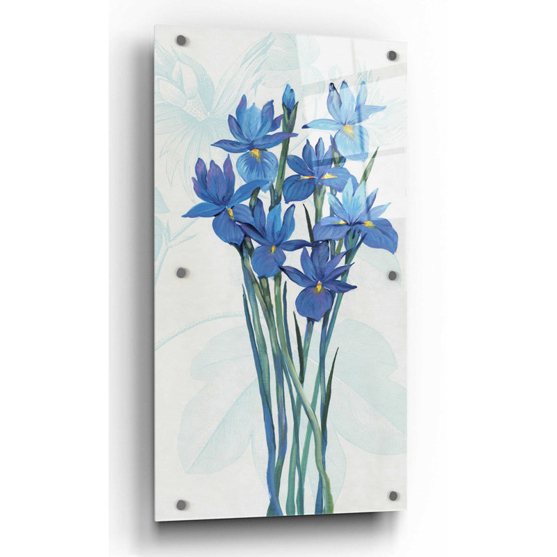 «Blue Iris Panel II» par Tim O'Toole, H 48 po x l 24 po