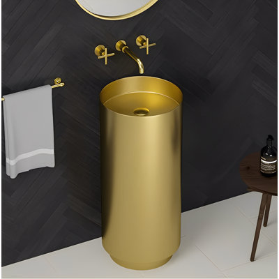 Lavabo en acier inoxydable brossé