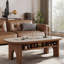 Meuble télé avec table basse et coins arrondis-106005971
