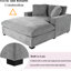 Chaise de 53,5 po x 70,9 po - style classique, matériau, pieds en bois massif, structure, assemblage simple, tissu surdimensionné confortable, look, confort douillet