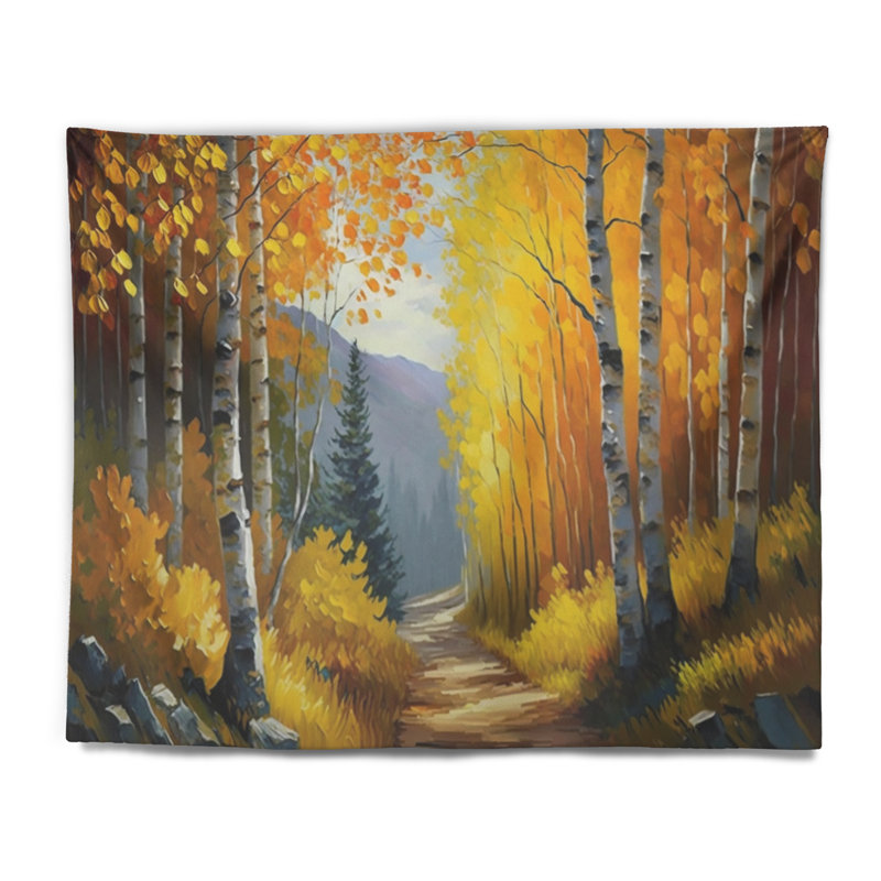Tapisserie en polyester «Into The Forest II» avec punaises, H 32 po x l 39 po