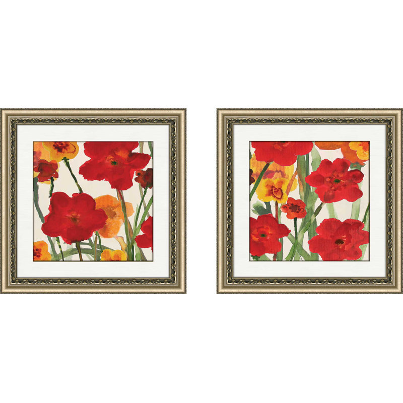 « prehensions i », ensemble de 2 reproductions de peintures à l’acrylique encadrées, H 18,5 po x l 37 po x P 1 po, Blanc mat