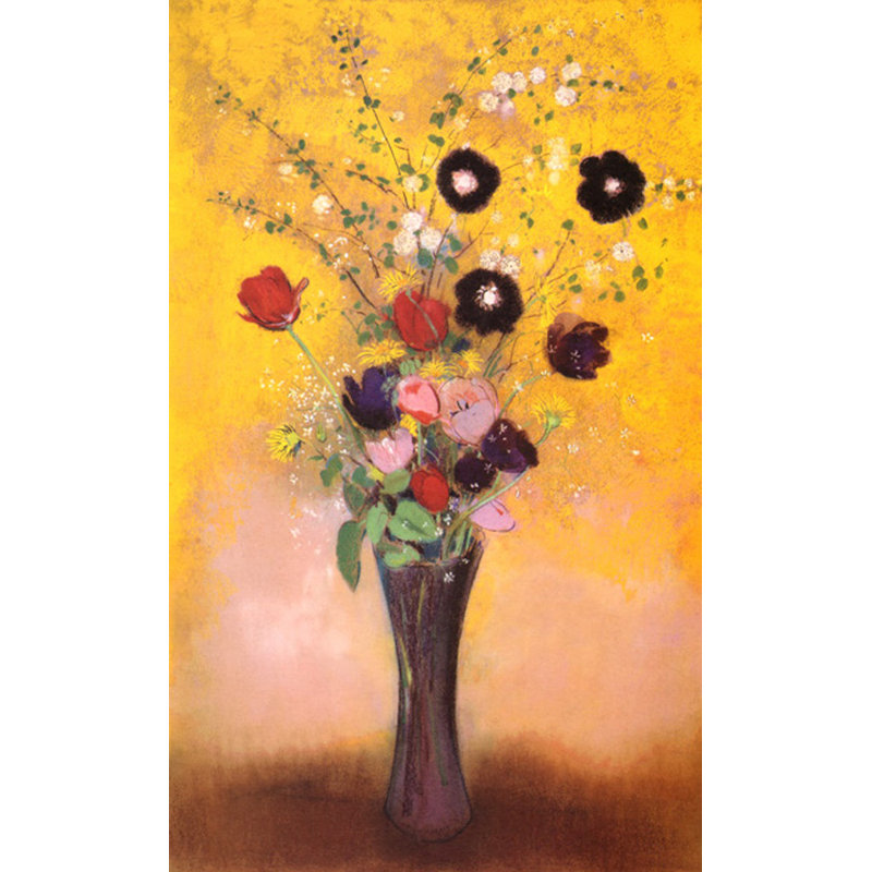 Vase de fleurs, 1916, H 18 po x l 11 po