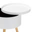 Solid + Manufactured Wood Bedside Table-405516826