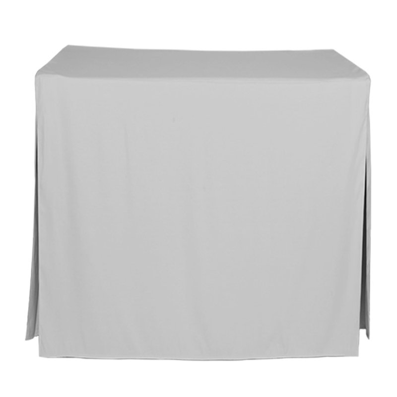 Tablevogue 34-Inch Square Table Cover, Silver