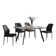 Isaure 5-Piece Rectangular Dining Table Set with MDF Table and 4  Dining Chairs