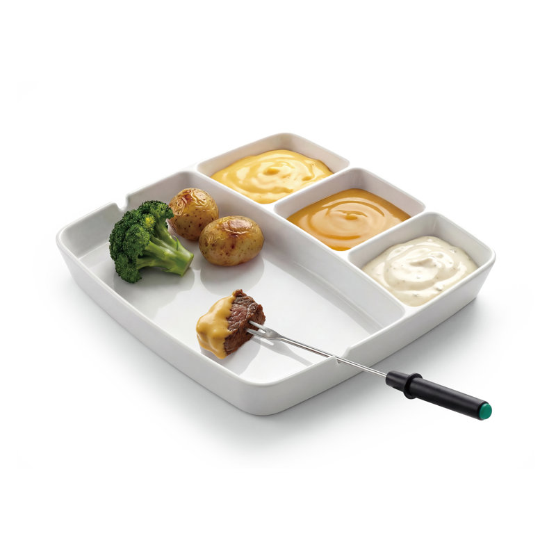 Ensemble de 2 assiettes à fondue Salton