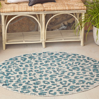 Tapis bleu sarcelle / gris Murph