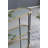 3-Tier Metal Console Table With Mirrored Shelf