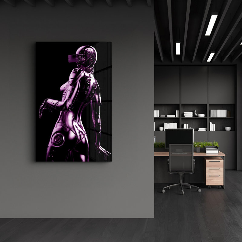 Élégante peinture murale en verre trempé de 13,8 po x 21,7 po | 100% verre trempé, épaisseur: 0,16 pouce | Imprimé UV pour des couleurs éclatantes | Parfait pour la décoration intérieure, le salon et les espaces de bureau