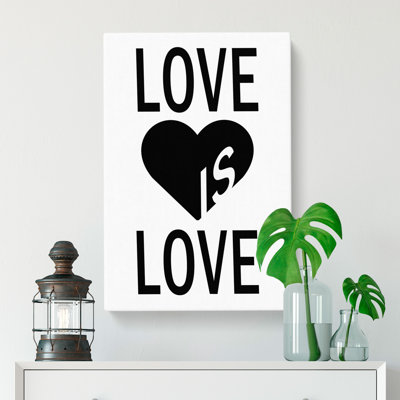 Love Is Love - Wrapped Canvas