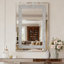 Grand miroir suspendu en cristal Crystal Diamond
