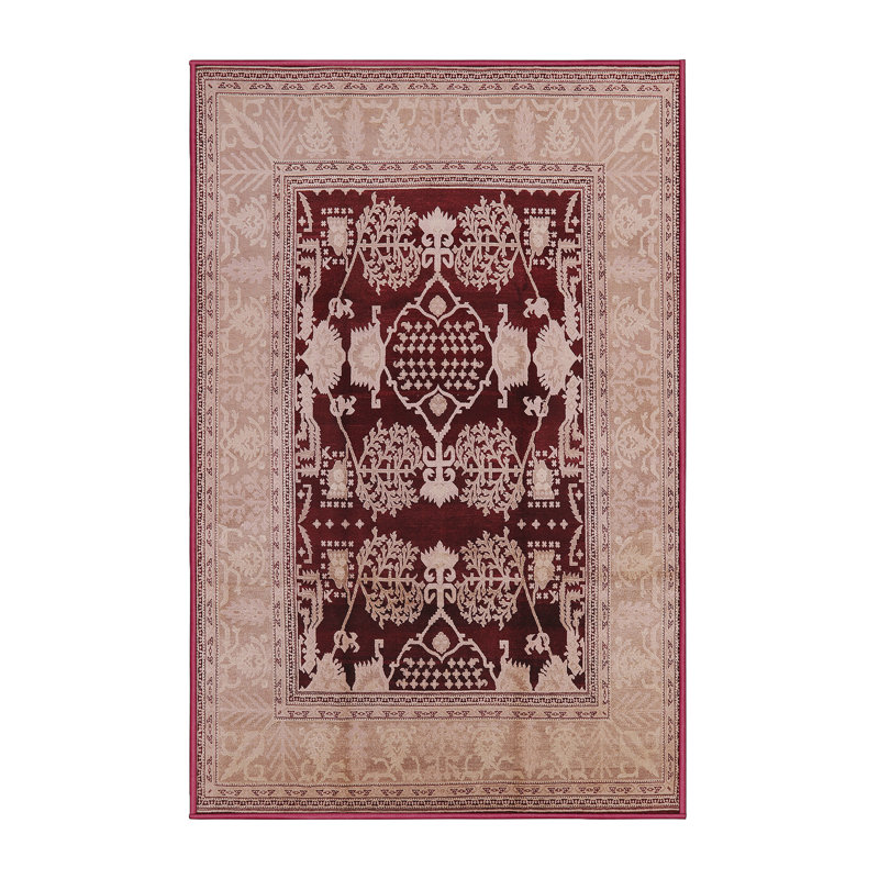Tapis oriental rouge Stig, Rectangle 6 pi x 9 pi