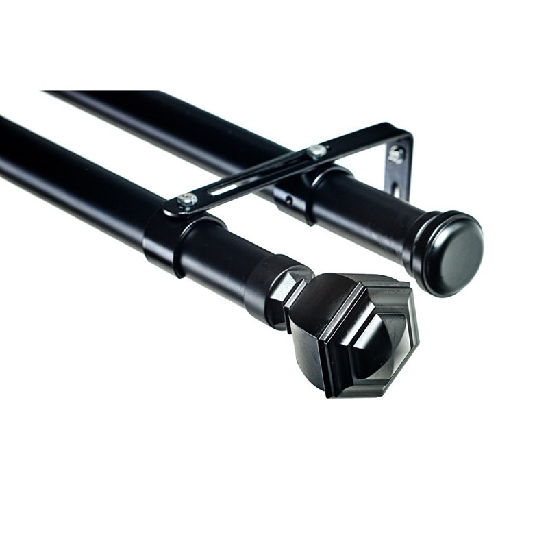 Venice Double Curtain Rod Set, 3" H x 96" W x 6" D
